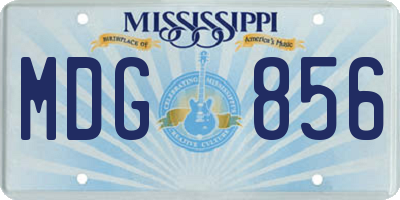 MS license plate MDG856