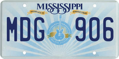 MS license plate MDG906