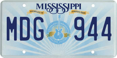 MS license plate MDG944