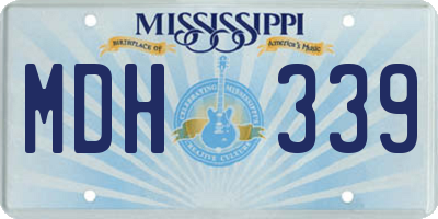 MS license plate MDH339