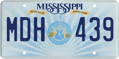 MS license plate MDH439