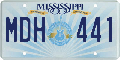 MS license plate MDH441
