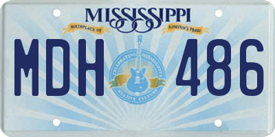 MS license plate MDH486