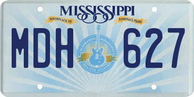 MS license plate MDH627