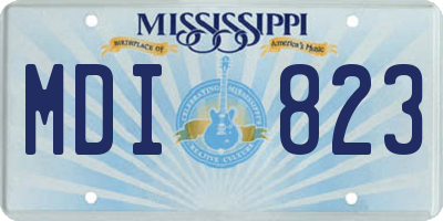 MS license plate MDI823