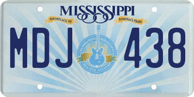 MS license plate MDJ438