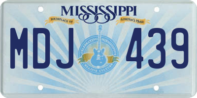MS license plate MDJ439