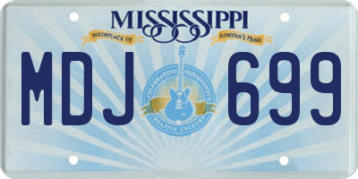 MS license plate MDJ699