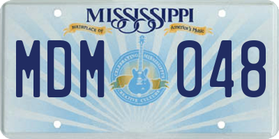 MS license plate MDM048