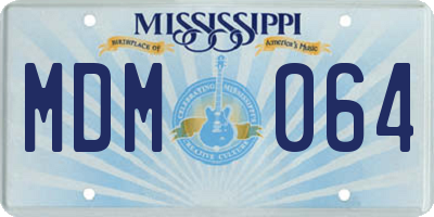 MS license plate MDM064