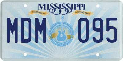 MS license plate MDM095
