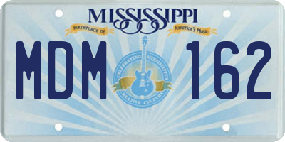 MS license plate MDM162