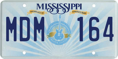 MS license plate MDM164