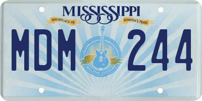 MS license plate MDM244