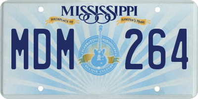 MS license plate MDM264
