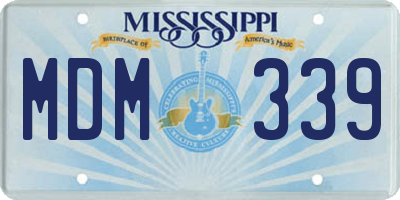 MS license plate MDM339