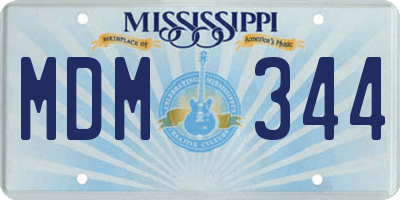 MS license plate MDM344