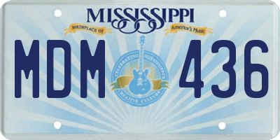 MS license plate MDM436