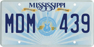 MS license plate MDM439