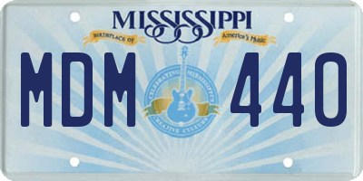 MS license plate MDM440