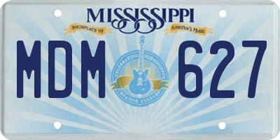 MS license plate MDM627