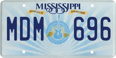 MS license plate MDM696