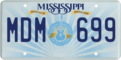 MS license plate MDM699