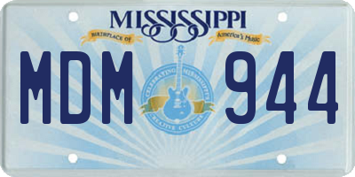 MS license plate MDM944
