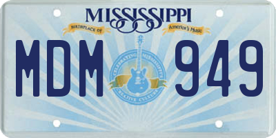 MS license plate MDM949