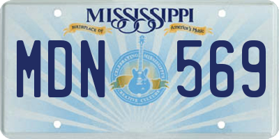 MS license plate MDN569