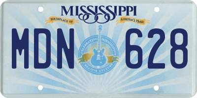 MS license plate MDN628
