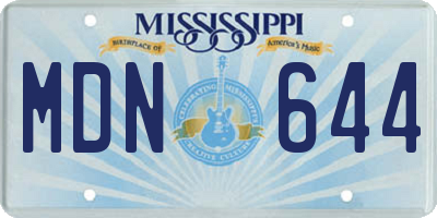 MS license plate MDN644