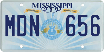 MS license plate MDN656