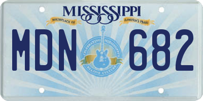 MS license plate MDN682