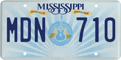 MS license plate MDN710
