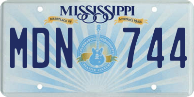 MS license plate MDN744
