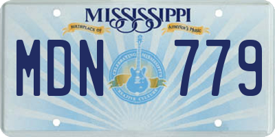 MS license plate MDN779