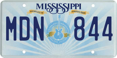 MS license plate MDN844