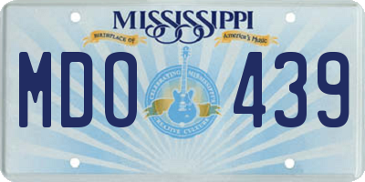 MS license plate MDO439