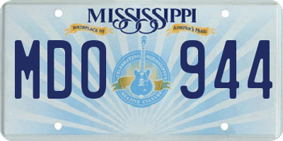MS license plate MDO944