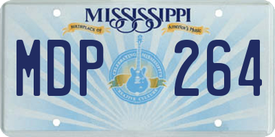 MS license plate MDP264