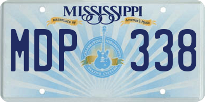 MS license plate MDP338