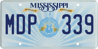 MS license plate MDP339