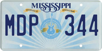 MS license plate MDP344