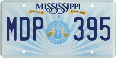 MS license plate MDP395