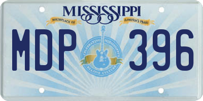 MS license plate MDP396