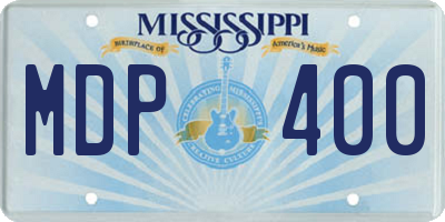 MS license plate MDP400