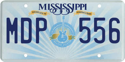 MS license plate MDP556