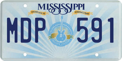 MS license plate MDP591