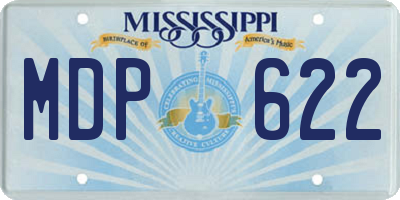 MS license plate MDP622